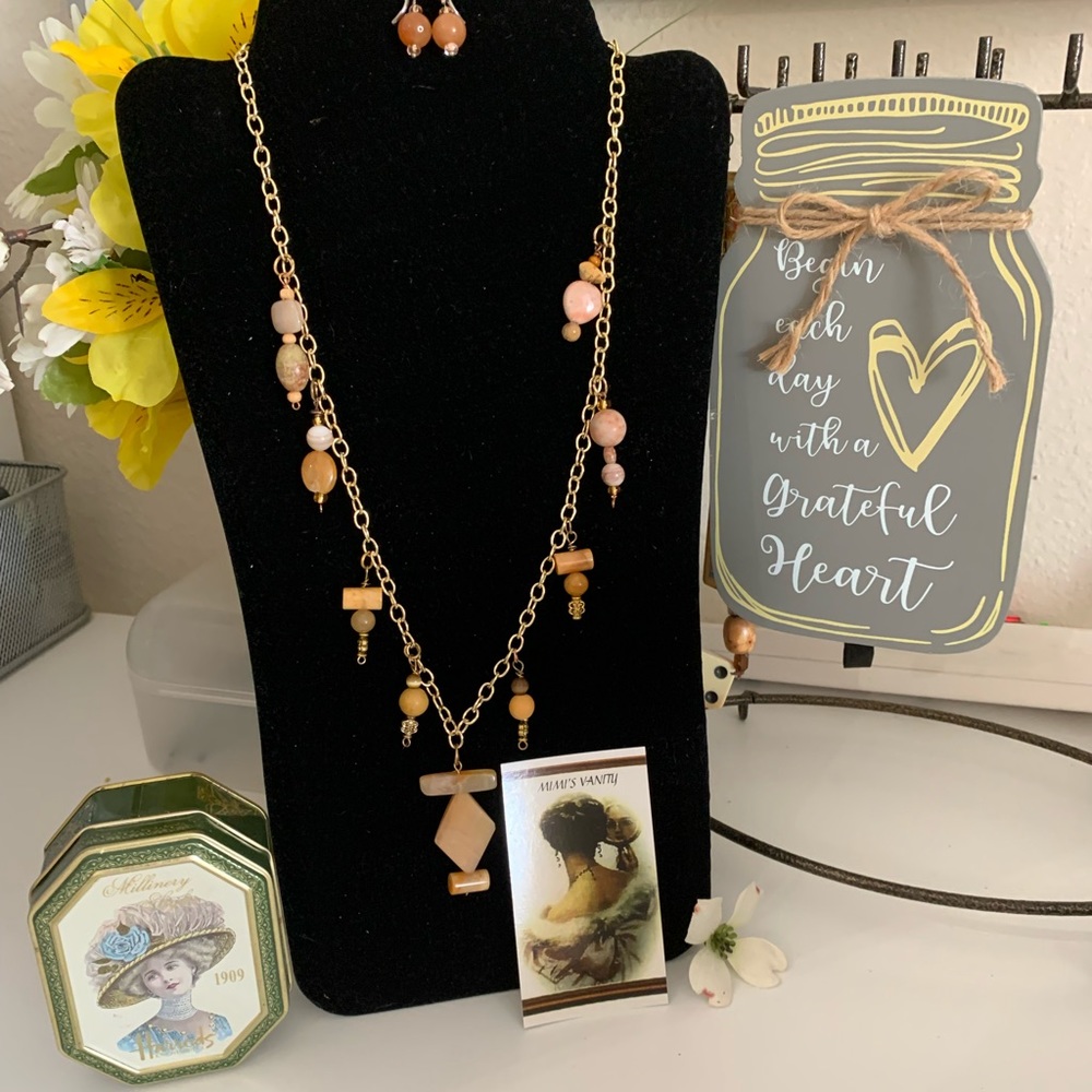 Quartz Necklace & Earrings Sets